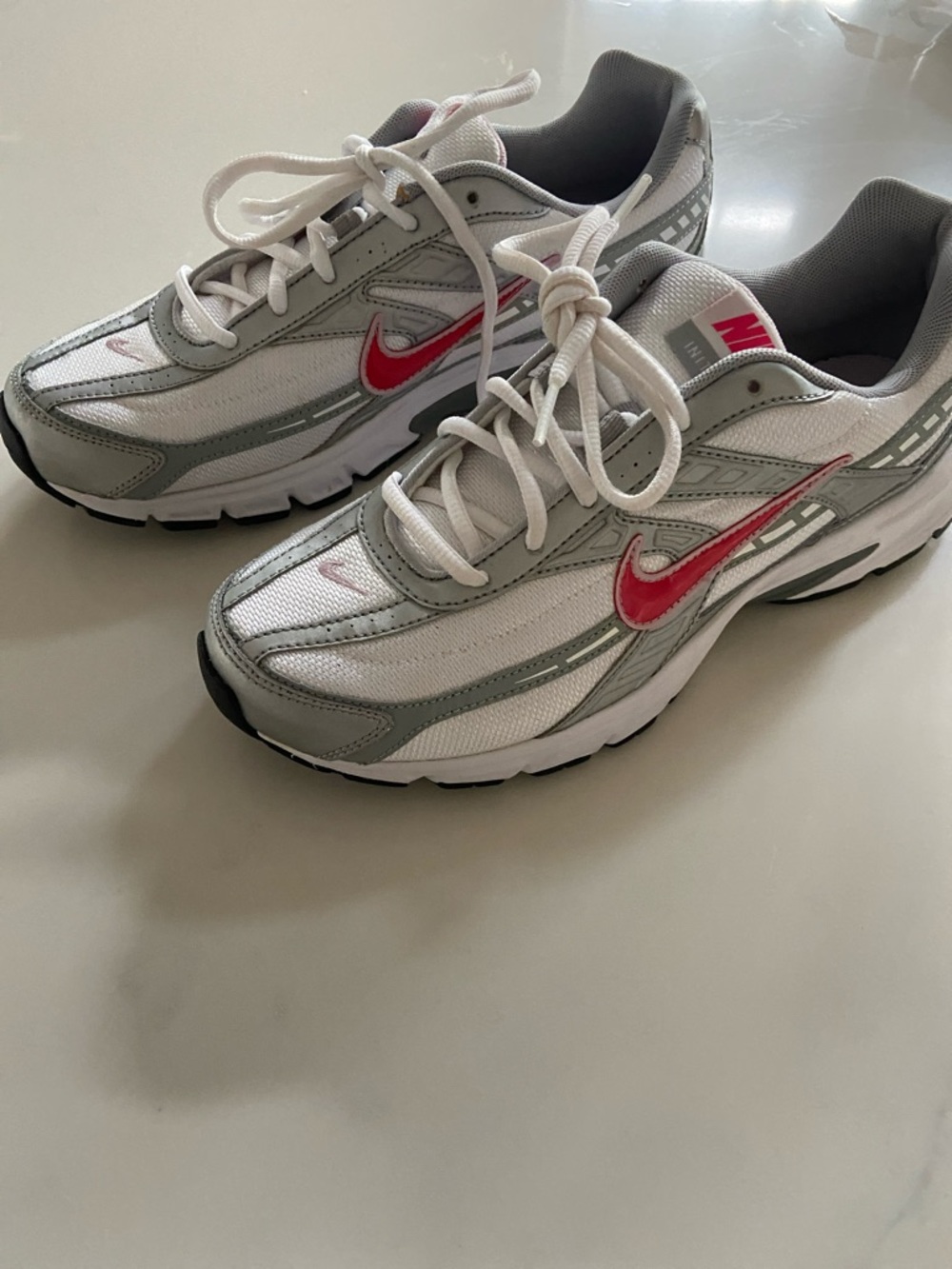 Nike White, Gray & Pink Athletic Sneakers